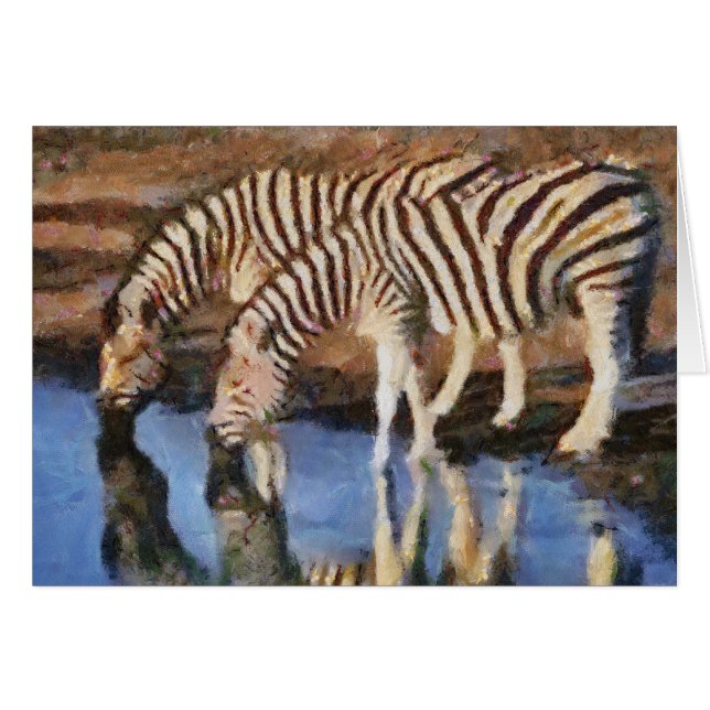 Cartão No Buraco De Água (Frente horizontal)