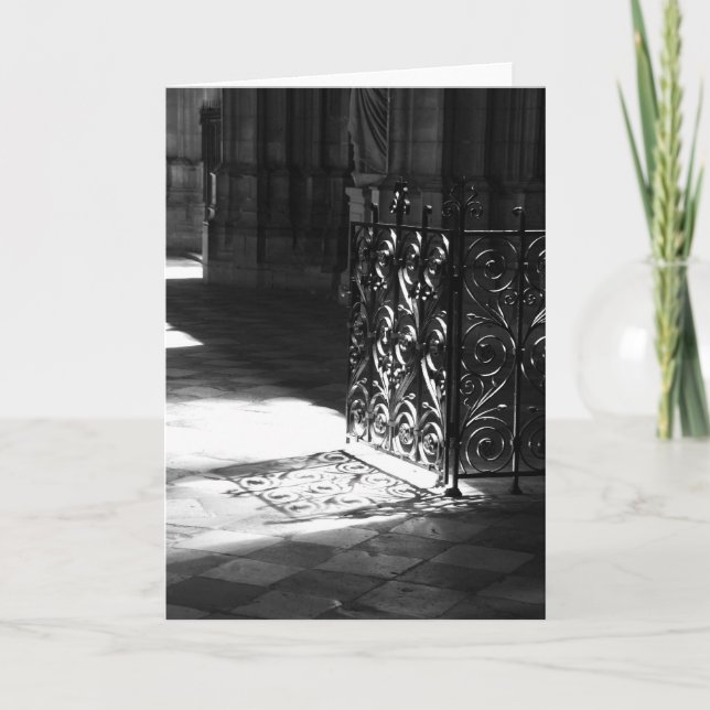 Cartão No caminho (B&W) (Frente)