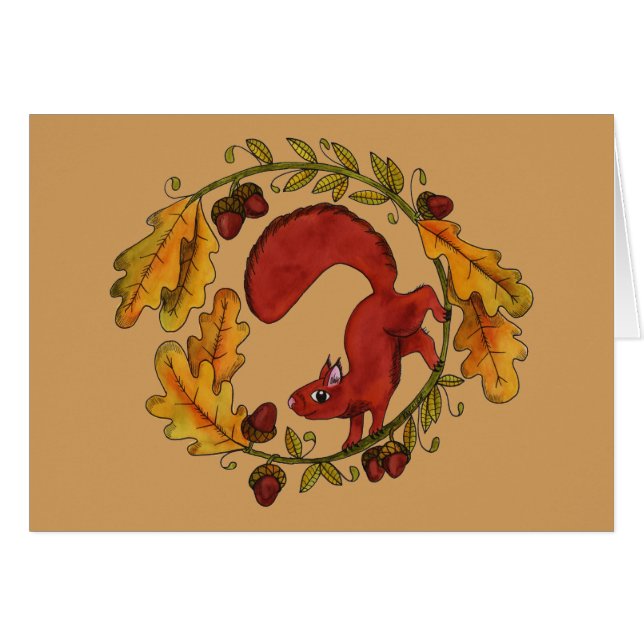 Cartão No carvalho (Frente Horizontal)