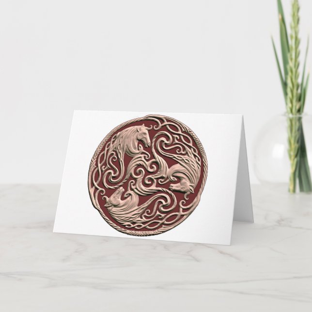 Cartão Nó celta do cavalo (Frente)