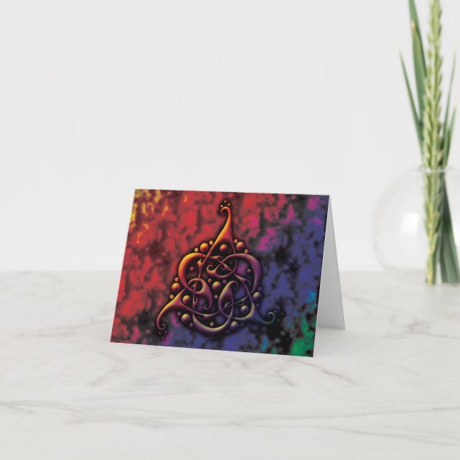 Cartão Nó Celtico do TriLink (Frente)