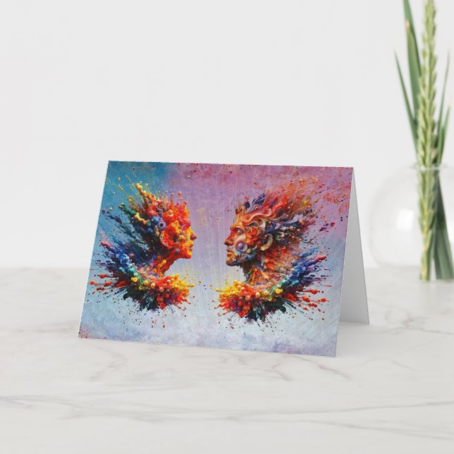 Cartão No começo... (Frente)