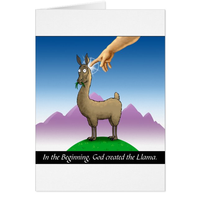 Cartão No começo… (Frente)