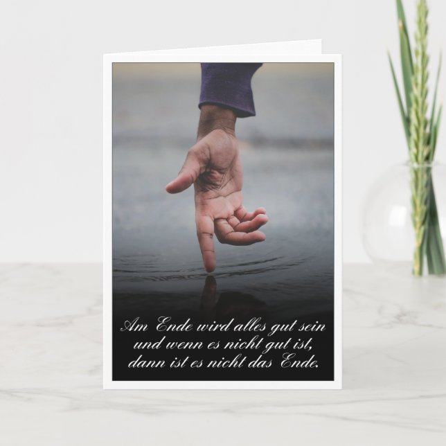 Cartão No final tudo estará bem (Frente)