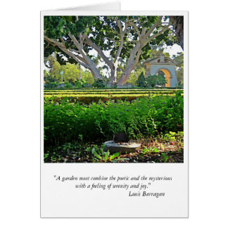 Cartão No Jardim