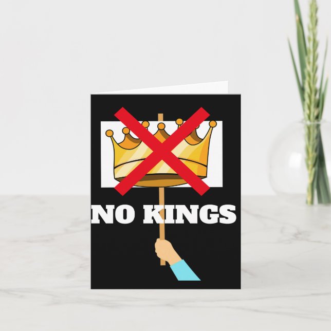 Cartão No Kings Greeting Card (Frente)