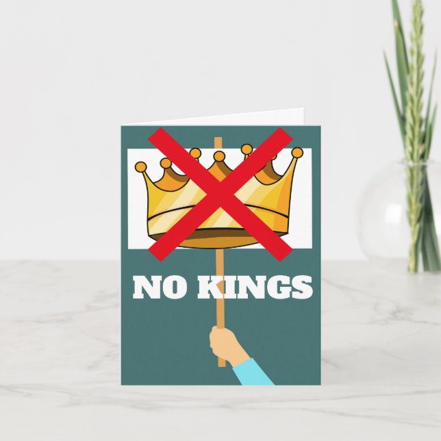 Cartão No Kings Greeting Card (Frente)