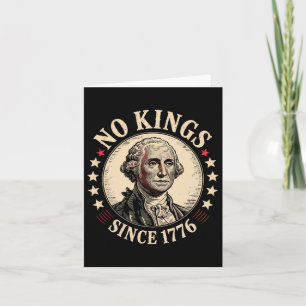 Cartão No Kings In America 1776