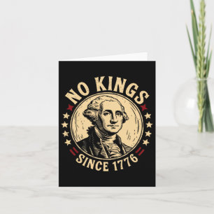Cartão No Kings In America 1776 Save Democracy Estados Un