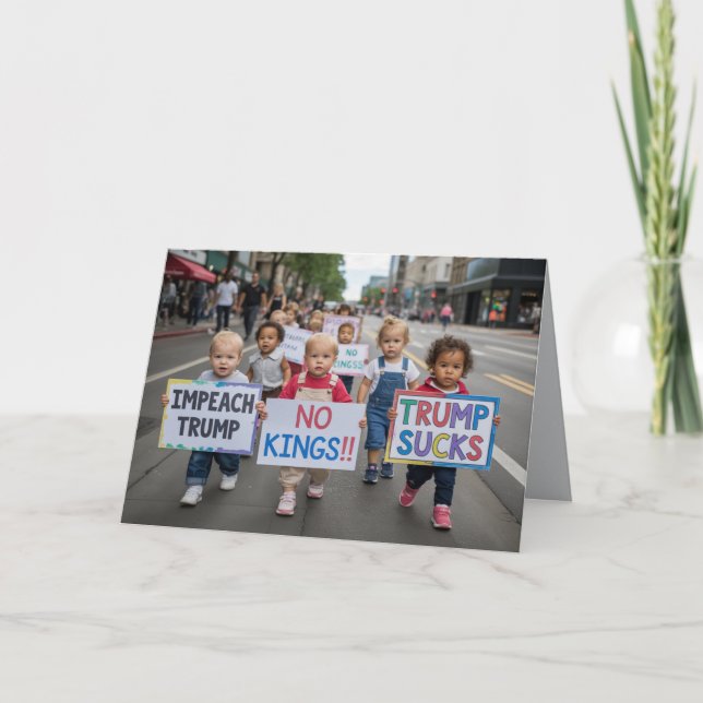 Cartão No Kings Toddler Greeting Card (Frente)