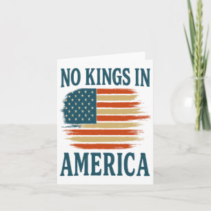 Cartão No Kings Vintage Patriotic Freedom Liberotic Usa L