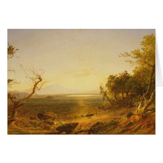 Cartão No lago George (Frente Horizontal)