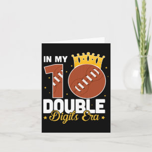 Cartão No meu aniversário de 10 anos de idade era de dois