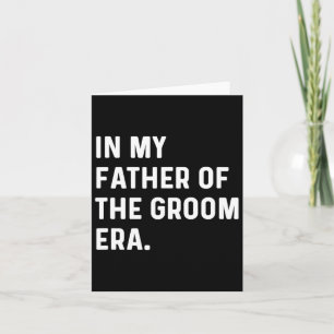 Cartão No Meu Pai Da Era Do Groom - Solteiro De Casamento