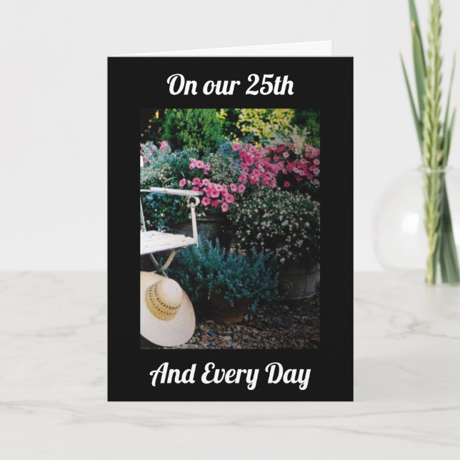 CARTÃO NO NOSSO 25º ANIVERSÁRIO E TODO DIA-EU AMO VOCÊ C (Frente)