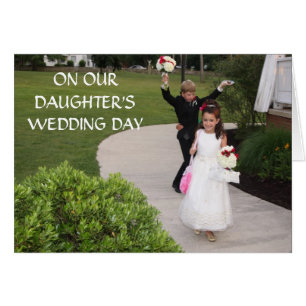 CARTÃO NO NOSSO DIA DE CASAMENTO DA FILHA***