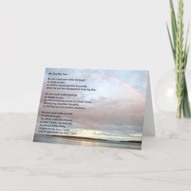 Cartão No One But You...Friendship (Frente)