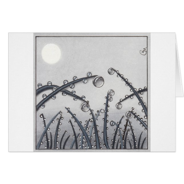 Cartão No. orvalho de 33 manhãs (Frente Horizontal)