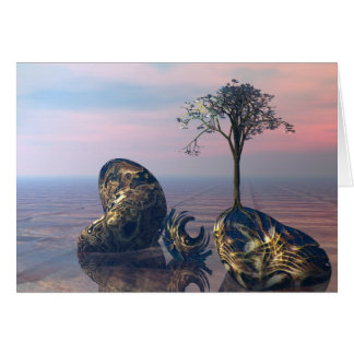 Cartão No plano infinito do fractal 3D