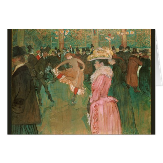 Cartão No Rouge: a dança de Toulouse-Lautrec (Frente horizontal)