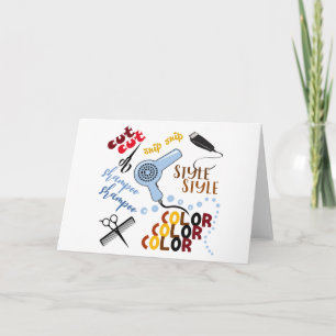 Cartão No Salão Do Cabelo