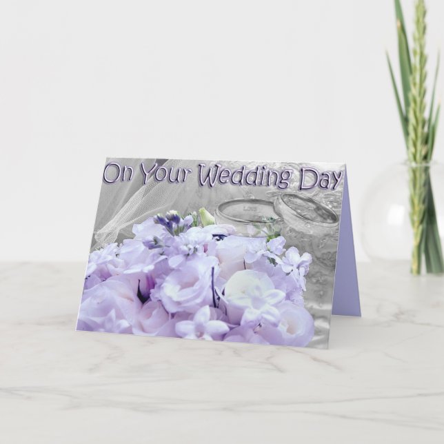 Cartão No seu dia de casamento (Frente)