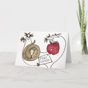 Cartão No Such Thing As a Free Lunch Notecard