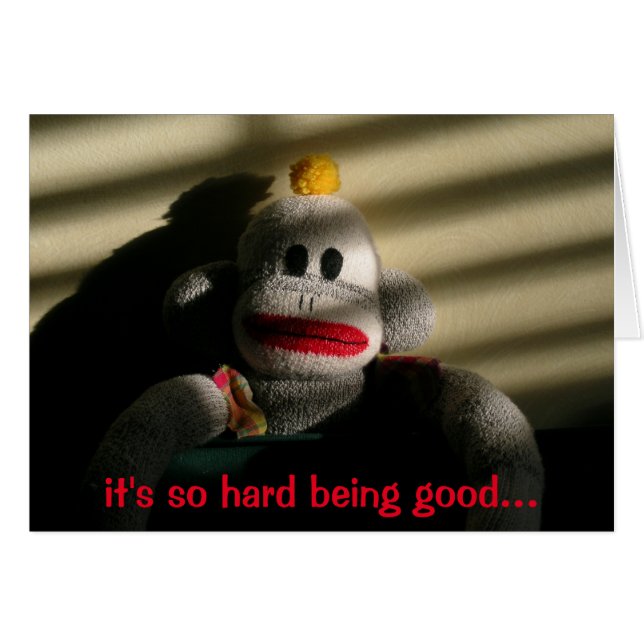 Cartão No vazio do macaco do problema (Frente Horizontal)