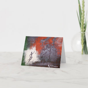 Cartão No vazio Notecard da rota