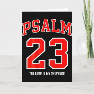 Cartão (no verso) Salmo 23 O Senhor é Meu Pastor