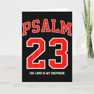 Cartão (no verso) Salmo 23 O Senhor É Meu Pastor
