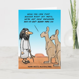 Cartão Noah encontra alguns australianos