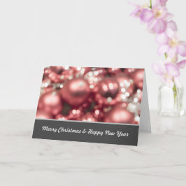 Cartão Nobre Feliz Natal com Luzes Cintilantes