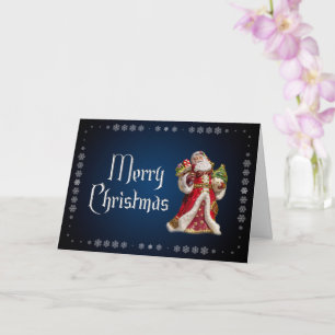 Cartão Nobre Feliz Natal com o Papai Noel!