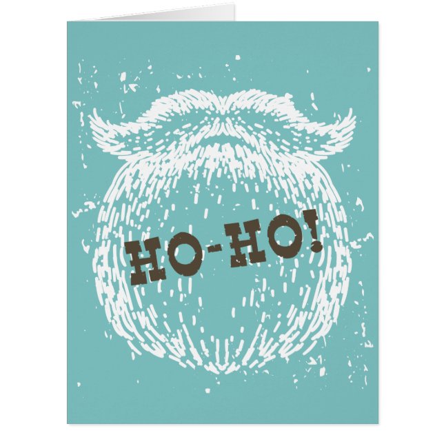 Cartão Noel de Papais noeis de Natal Ho-Ho (Frente)