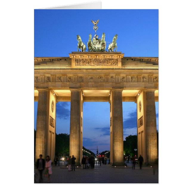 Cartão noite de brandenburg (Frente)