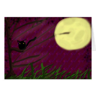 Cartão Noite de Cat Moon