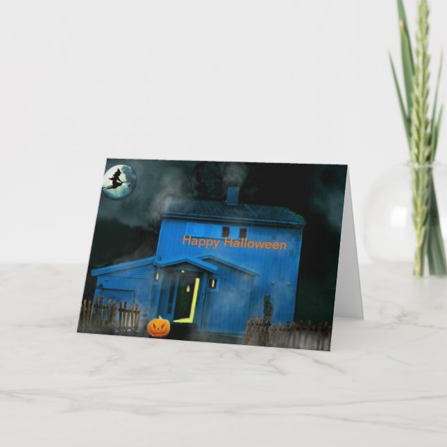 Cartão Noite de Halloween (Frente)