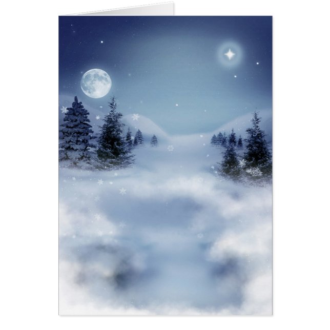 Cartão Noite de inverno (Frente)