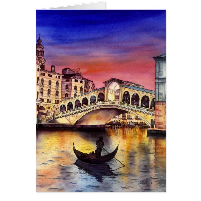 Cartão Noite de Veneza (Frente)