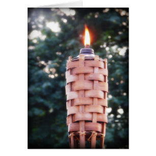 Cartão Noite de Verão - Tiki Torch