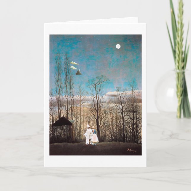 Cartão Noite do Carnaval, Rousseau (Frente)