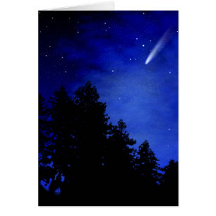 Cartão Noite do cometa