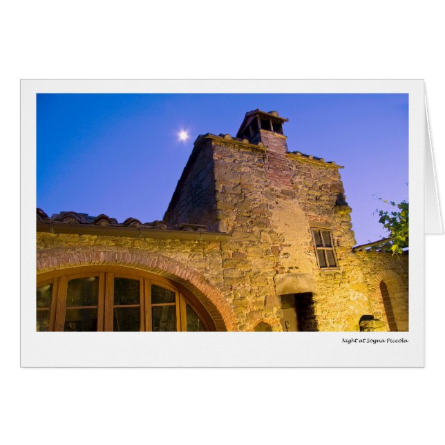 Cartão Noite em Sogna Piccola (Frente Horizontal)