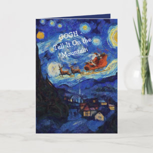 Cartão Noite Estrelada de Van Gogh São Nicolau em Saint-R