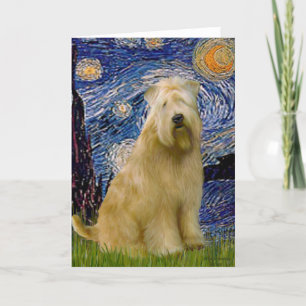 Cartão Noite Estrelada (V) - Wheaten Terrier
