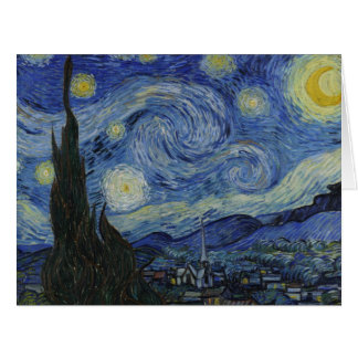 Cartão Noite Estrelada - Van Gogh