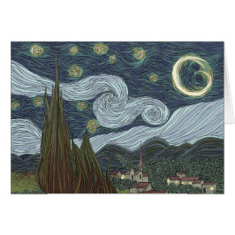 Cartão Noite estrelado