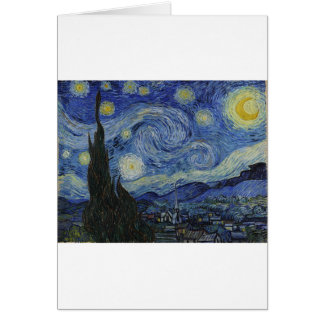 Cartão Noite estrelado de Van Gogh