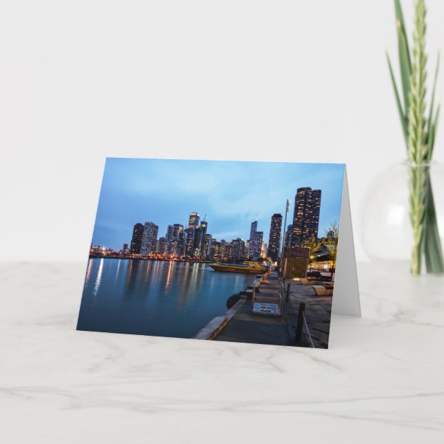 Cartão Noite No Cais Do Marinho (Frente)